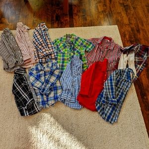 Boys size 5 T button down shirts